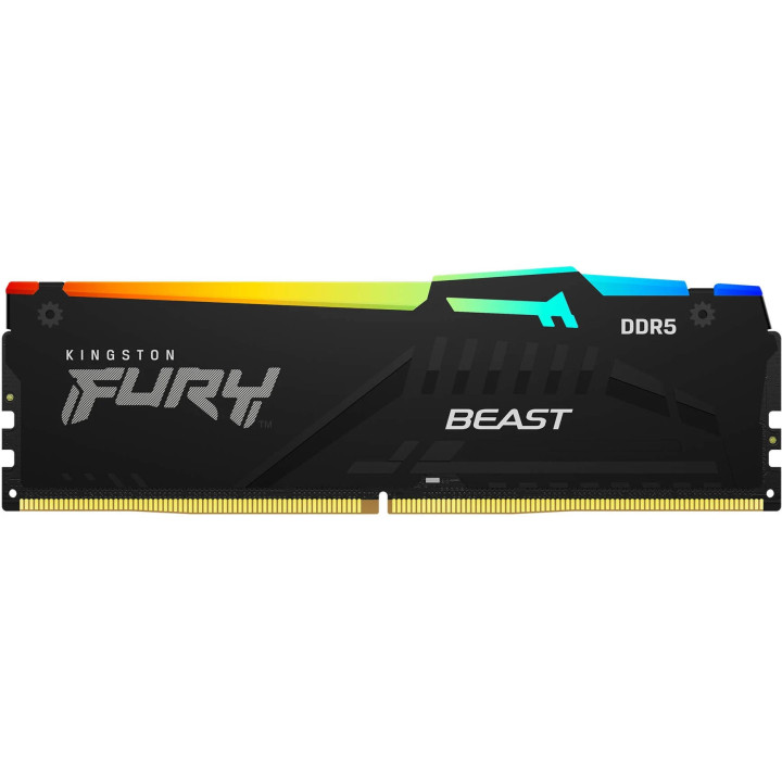 Memória Kingston Fury Beast RGB DDR5 16GB (1x16GB) 5200MHZ CL38 KF5