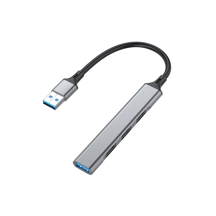 Equip 128960 hub de interface USB 3.2 Gen 1 (3.1 Gen 1) Type-A 5000 Mbit s Preto, Cinzento