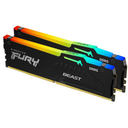 Memória Kingston Fury Beast RGB DDR5 16GB (2x8GB) 5600MHZ CL40
