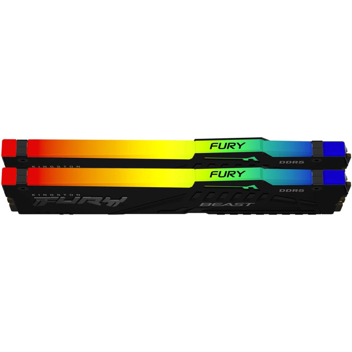 Memória Kingston Fury Beast RGB DDR5 16GB (2x8GB) 5600MHZ CL40