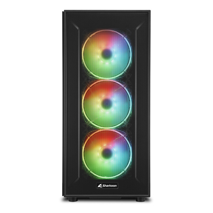 Caixa ATX Sharkoon TG6M RGB Tower Preto
