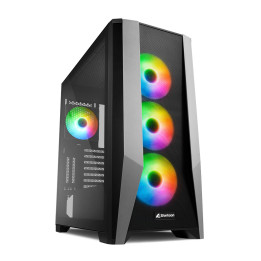 Caixa ATX Sharkoon ELITE SHARK TG7M RGB Preta