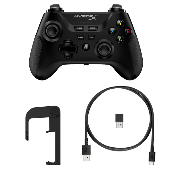Gamepad HyperX Clutch Wireless Gaming Controller Preto c/ Clip para