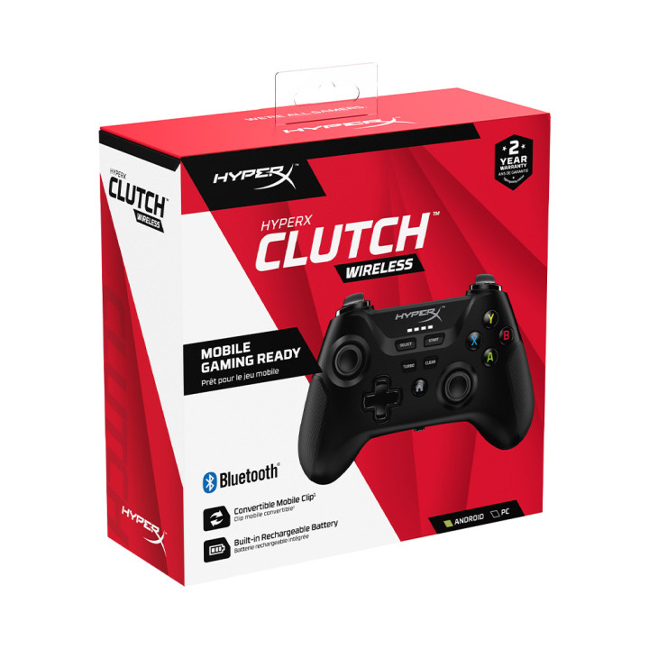 Gamepad HyperX Clutch Wireless Gaming Controller Preto c/ Clip para
