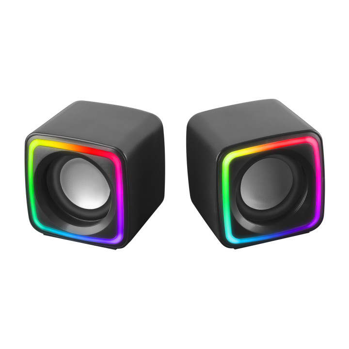 Colunas de Som Mars Gaming MSCUBE 8W USB Pretas