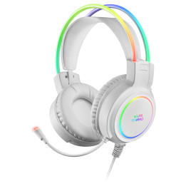 Headphones Mars Gaming MHRGBW USB Type-A Brancos