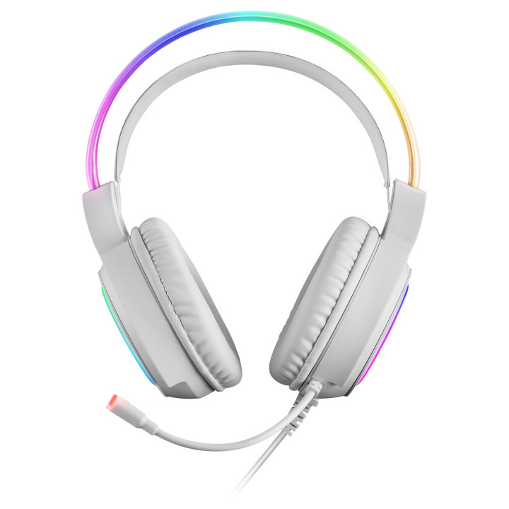 Headphones Mars Gaming MHRGBW USB Type-A Brancos
