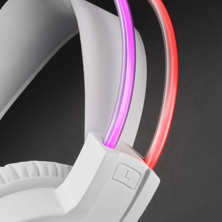 Headphones Mars Gaming MHRGBW USB Type-A Brancos