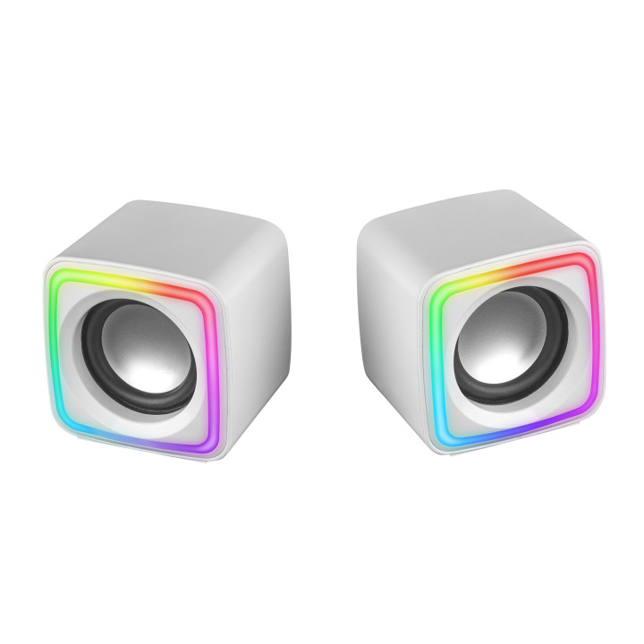 Colunas de Som Mars Gaming 8W USB Brancas