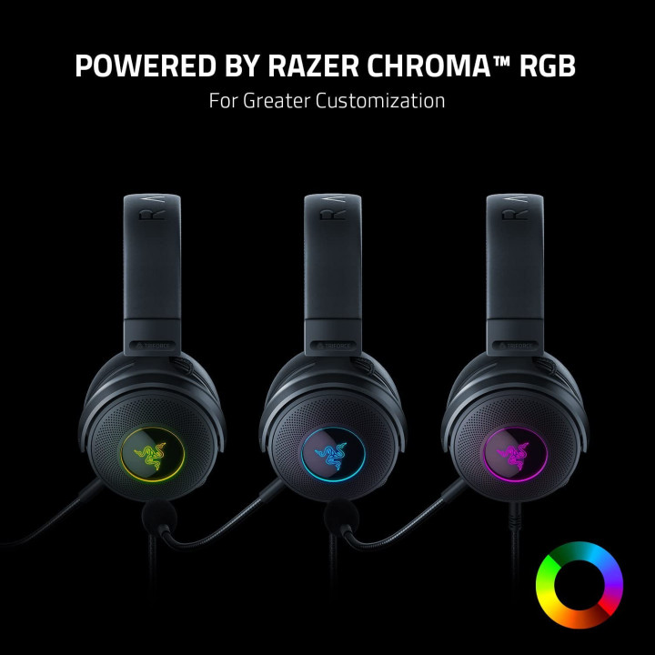 Headphones Gaming Razer Kraken V3 RGB USB Type-A Pretos