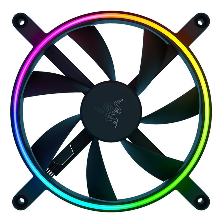 Ventoinha Razer Kunai Chroma 140MM aRGB Performance 1600RPM 4 Pinos PWM Preta (1 Fan)