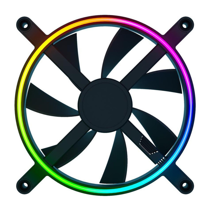 Ventoinha Razer Kunai Chroma 140MM aRGB Performance 1600RPM 4 Pinos PWM Preta (1 Fan)