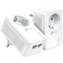 Powerline TP-Link AV1000 TL-PA7027P Kit 2-Port Gigabit Passthrough Starter Kit
