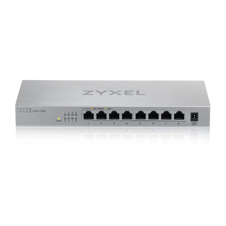 Switch Zyxel MG-108 Não-gerido 8 Portas 2.5G Ethernet (100/1000/2500)