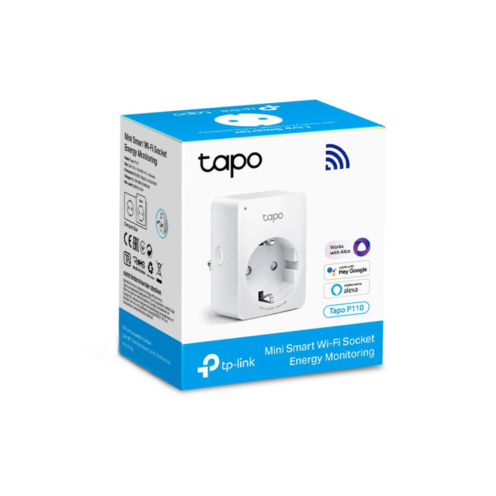 Tomada inteligente TP-Link Tapo P110 Energy Monitoring