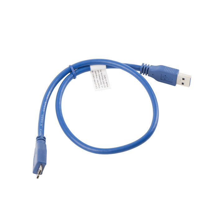 Lanberg CA-US3M-10CC-0005-B cabo USB 0,5 m Micro-USB A USB A Azul