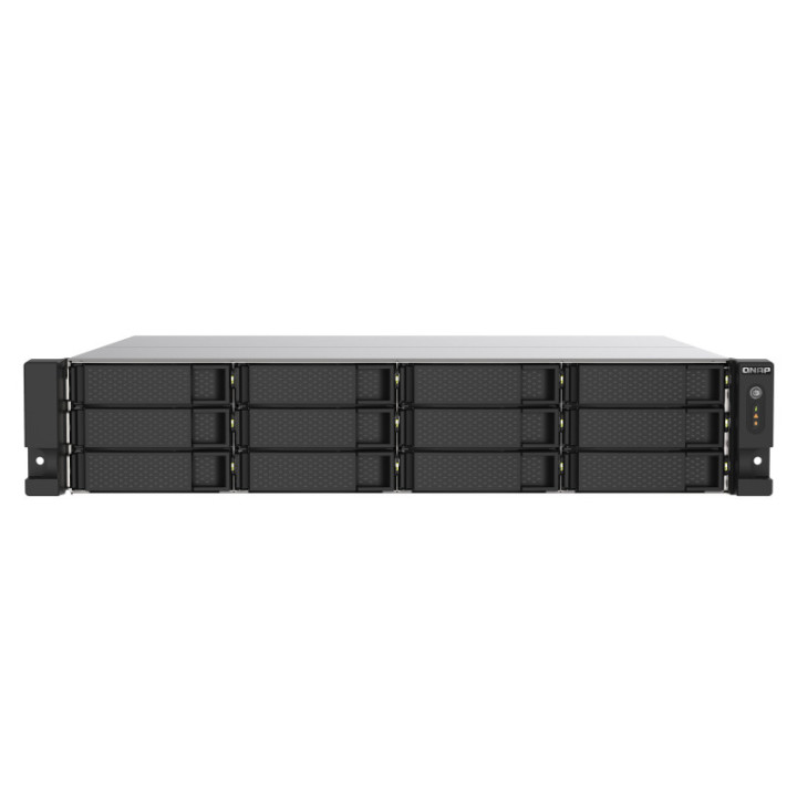 QNAP TS-1273AU-RP-8G servidor NAS e de armazenamento Rack (2U) Ethernet LAN Alumínio, Preto V1500B