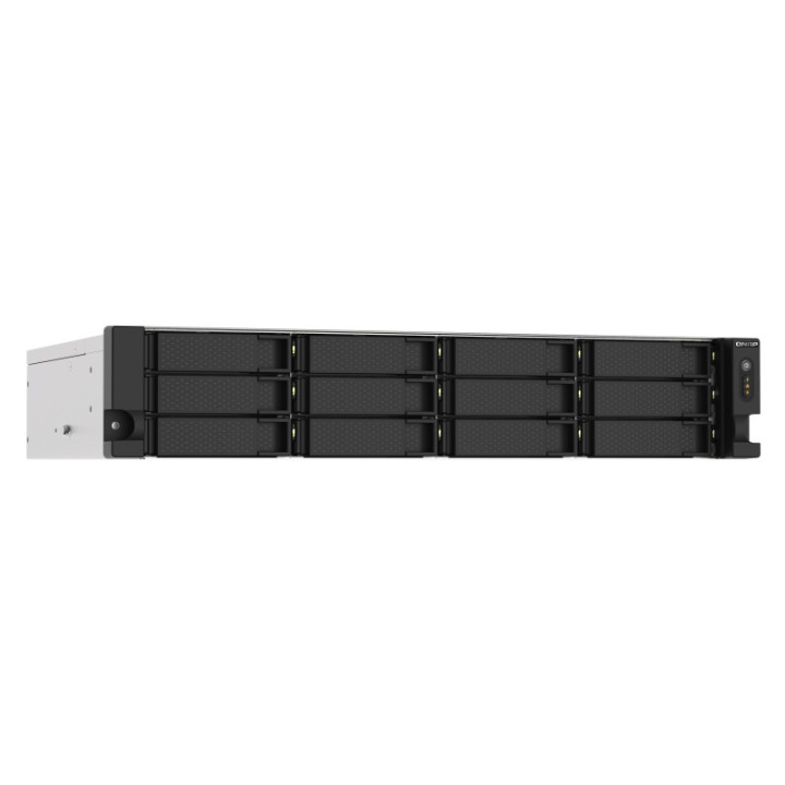 QNAP TS-1273AU-RP-8G servidor NAS e de armazenamento Rack (2U) Ethernet LAN Alumínio, Preto V1500B