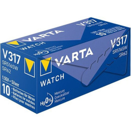 Pilha Varta V317 Óxido de prata (S) (Pack de 10)