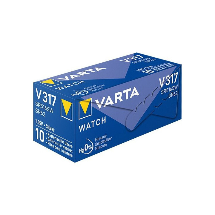 Pilha Varta V317 Óxido de prata (S) (Pack de 10)
