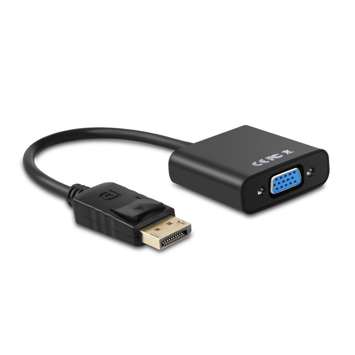 AISENS A125-0367 adaptador de cabo de vídeo DisplayPort SVGA Preto