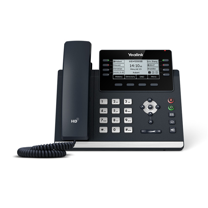 Yealink SIP-T43U telefone IP Cinzento LCD Wi-Fi