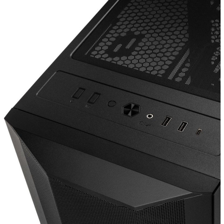 Caixa ATX Lian Li Lancool II Mesh C RGB Preta Vidro Temperado