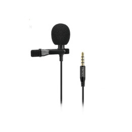 Microfone de lapela Omnidirecional com Saída Jack 3.5