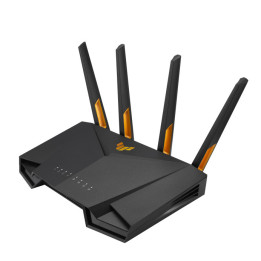 ASUS 90IG0790-MO3B00 router sem fios Gigabit Ethernet Dual-band (2,4 GHz   5 GHz) Preto, Laranja
