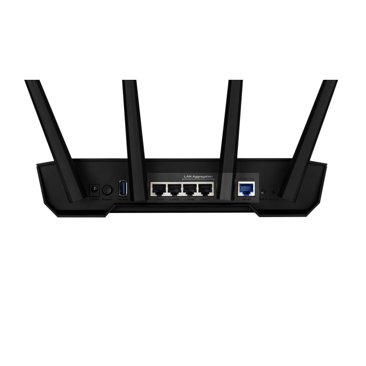 ASUS 90IG0790-MO3B00 router sem fios Gigabit Ethernet Dual-band (2,4 GHz   5 GHz) Preto, Laranja