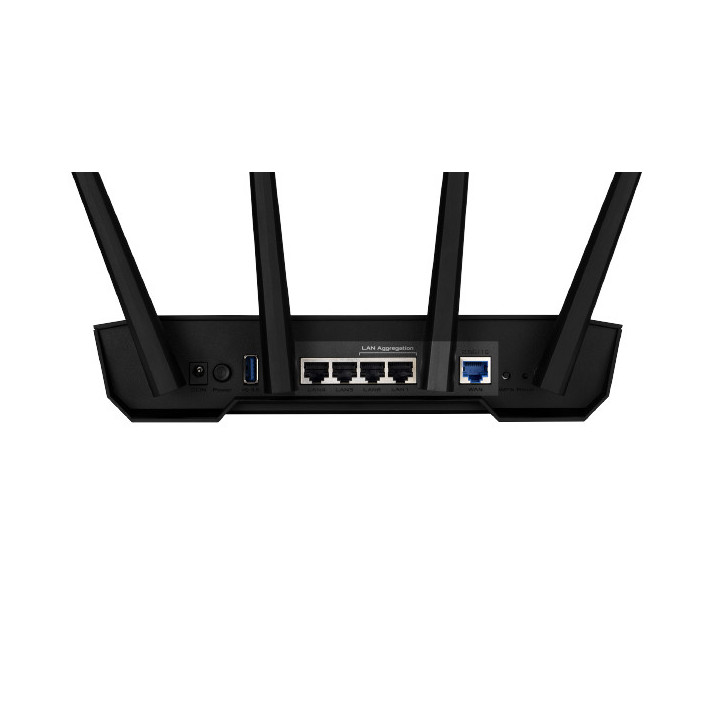 ASUS 90IG0790-MO3B00 router sem fios Gigabit Ethernet Dual-band (2,4 GHz   5 GHz) Preto, Laranja