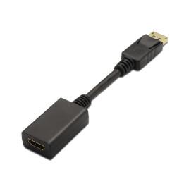Adaptador AISENS DisplayPort HDMI 15cm Preto