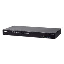 ATEN Switch USB 3.0 4K DisplayPort KVM de 8-Portas