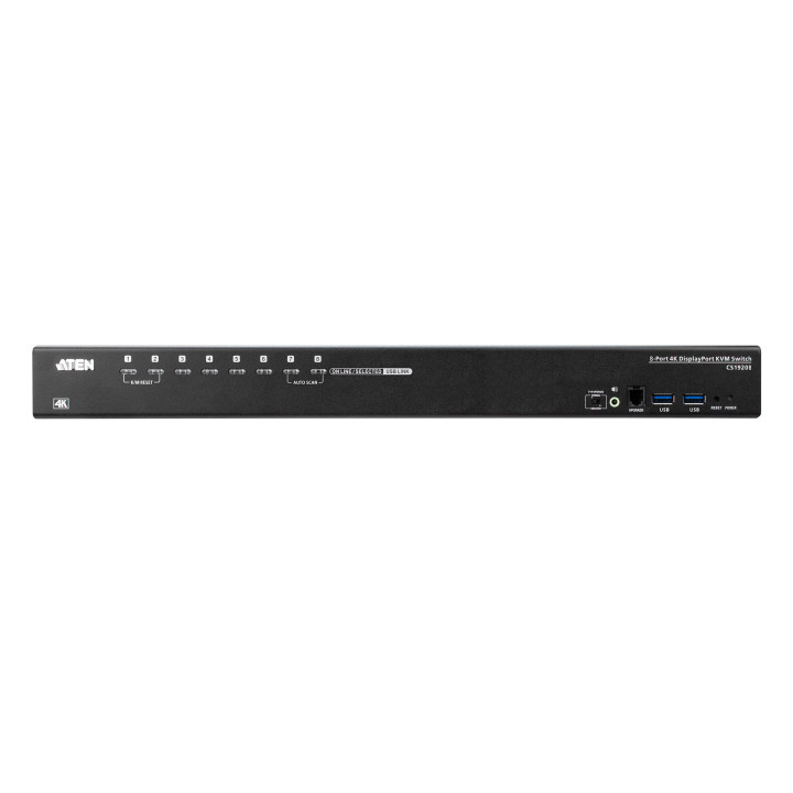 ATEN Switch USB 3.0 4K DisplayPort KVM de 8-Portas