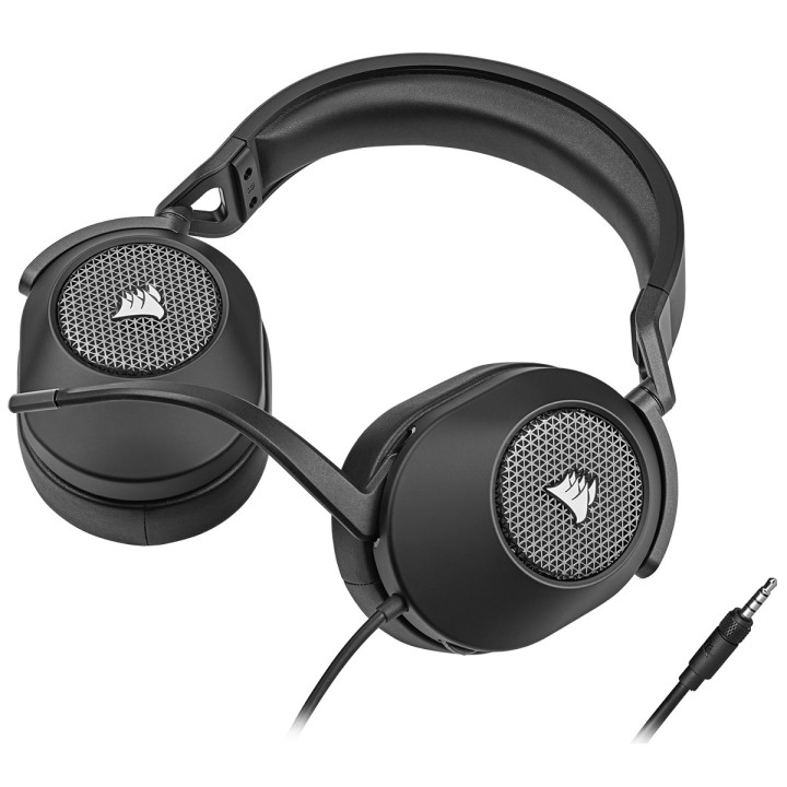 Headset Gaming Corsair HS65 SURROUND Jack 3.5mm Carbono