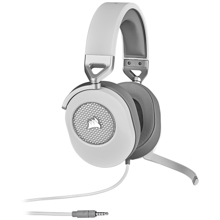 Headset Gaming Corsair HS65 SURROUND Jack 3.5mm Branco