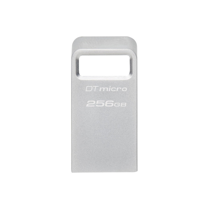 Pendrive Kingston Technology DataTraveler Micro 256GB USB Type-A 3.2 Gen 1 (3.1 Gen 1) Prateado