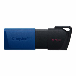 Pendrive Kingston Technology DataTraveler Exodia M 64GB USB Type-A 3.2 Gen 1 (3.1 Gen 1) Preto, Azul