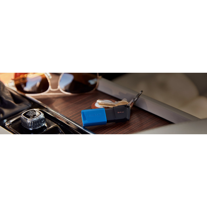Pendrive Kingston Technology DataTraveler Exodia M 64GB USB Type-A 3.2 Gen 1 (3.1 Gen 1) Preto, Azul