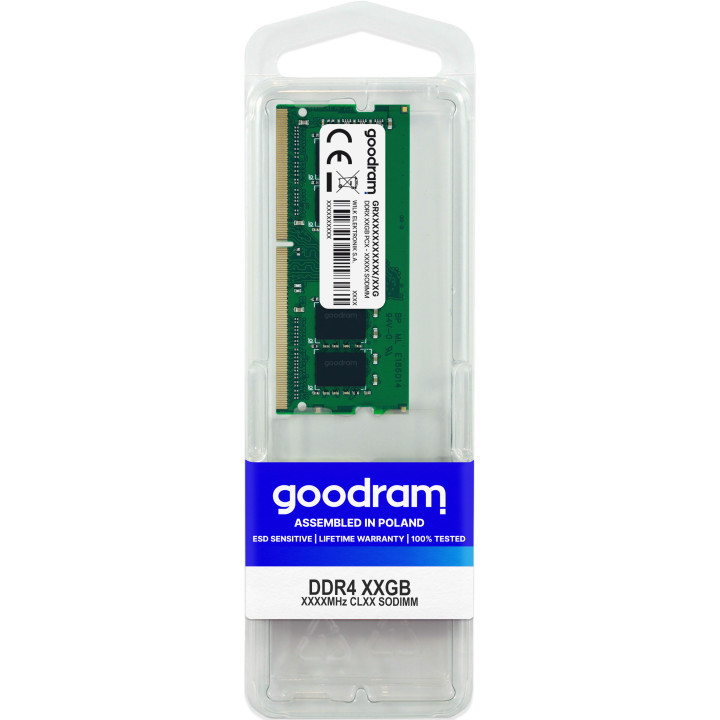 Memória Goodram Retail SO-DIMM 8GB (1x8GB) DDR4 2666MHz