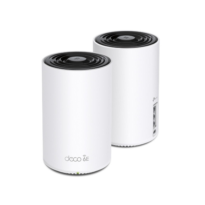 Sistema Mesh TP-Link Deco XE75 (2-pack) Tri-band (2.4 GHz / 5 GHz / 6 GHz) Wi-Fi 6E (802.11ax) Branco
