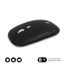 SUBBLIM SUBMO-DFLAT20 rato Ambidestro RF Wireless + Bluetooth + USB Type-A Ótico 1600 DPI