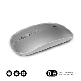 SUBBLIM SUBMO-DFLAT22 rato Ambidestro RF Wireless + Bluetooth + USB Type-A Ótico 1600 DPI