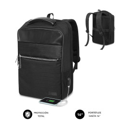 SUBBLIM MOCHILA BUSINESS V2 AP 16'' NEGRO mala para portáteis 40,6 cm (16") Preto