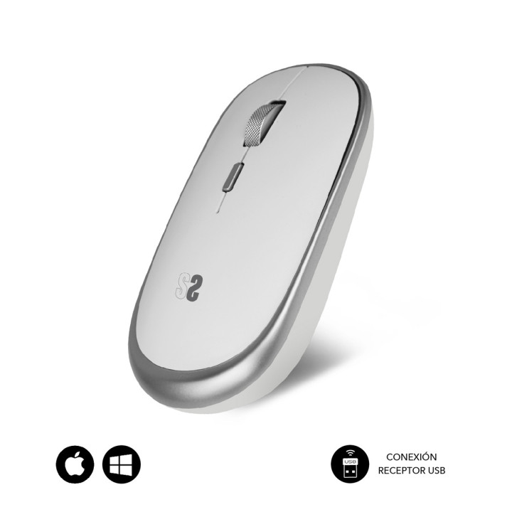SUBBLIM SUBMO-RFM0001 rato Ambidestro RF Wireless Ótico 1600 DPI