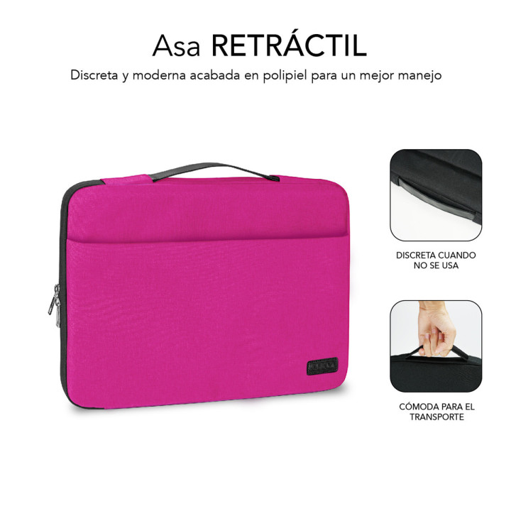 SUBBLIM SUB-LS-0TS0002 mala para portáteis 35,6 cm (14") Estojo Rosa