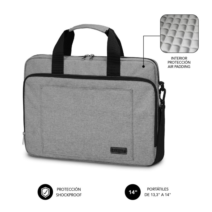 SUBBLIM SUB-LB-4APLB01 mala para portáteis 35,6 cm (14") Cinzento