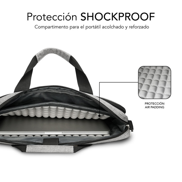 SUBBLIM SUB-LB-4APLB01 mala para portáteis 35,6 cm (14") Cinzento