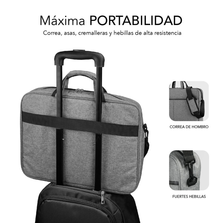 SUBBLIM SUB-LB-3ELB010 mala para portáteis 39,6 cm (15.6") Cinzento