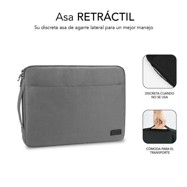 SUBBLIM SUB-LS-0PS0102 mala para portáteis 39,6 cm (15.6") Estojo Cinzento